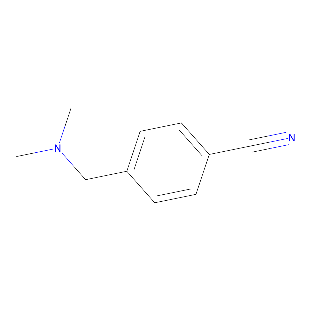 4-((Dimethylamino)methyl)benzonitrile molecular structure, CAS 35525-86-1
