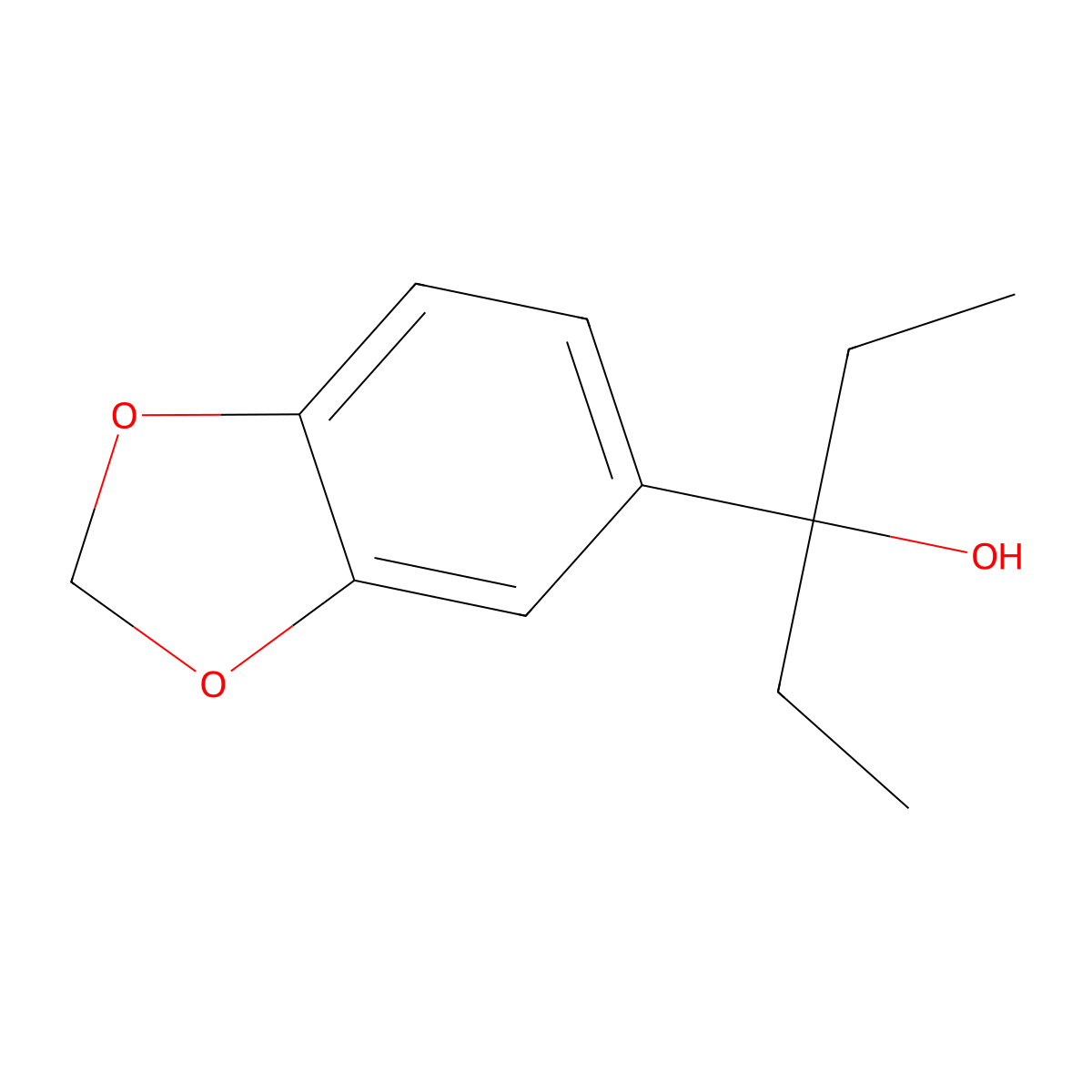 3-(Benzo[d][1,3]dioxol-5-yl)pentan-3-ol molecular structure, CAS 35533-73-4