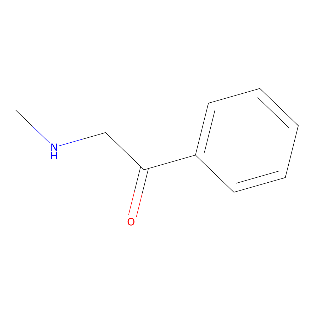 2-(Methylamino)-1-phenylethanone molecular structure, CAS 35534-19-1