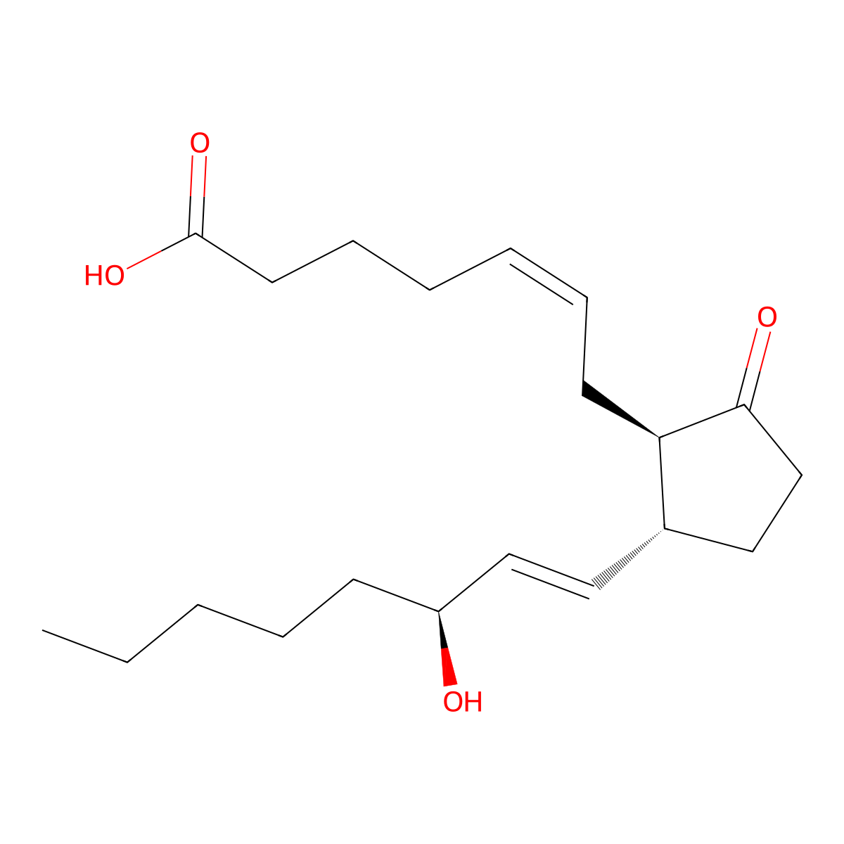 11-Deoxy-PGE2 molecular structure, CAS 35536-53-9