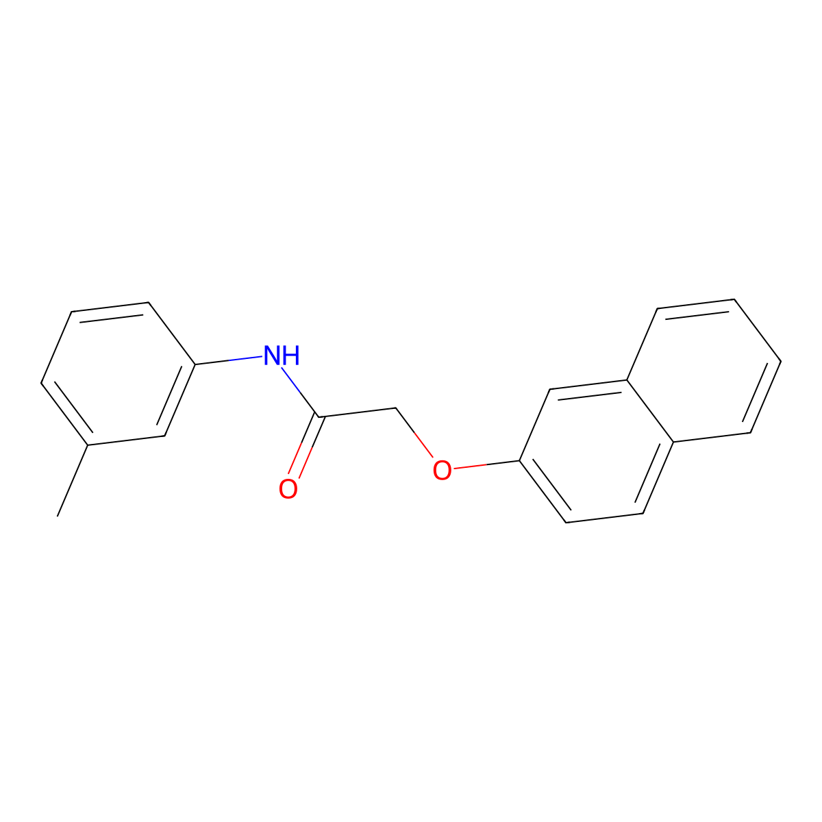 N-(3-methylphenyl)-2-(2-naphthyloxy)acetamide molecular structure, CAS 355368-51-3