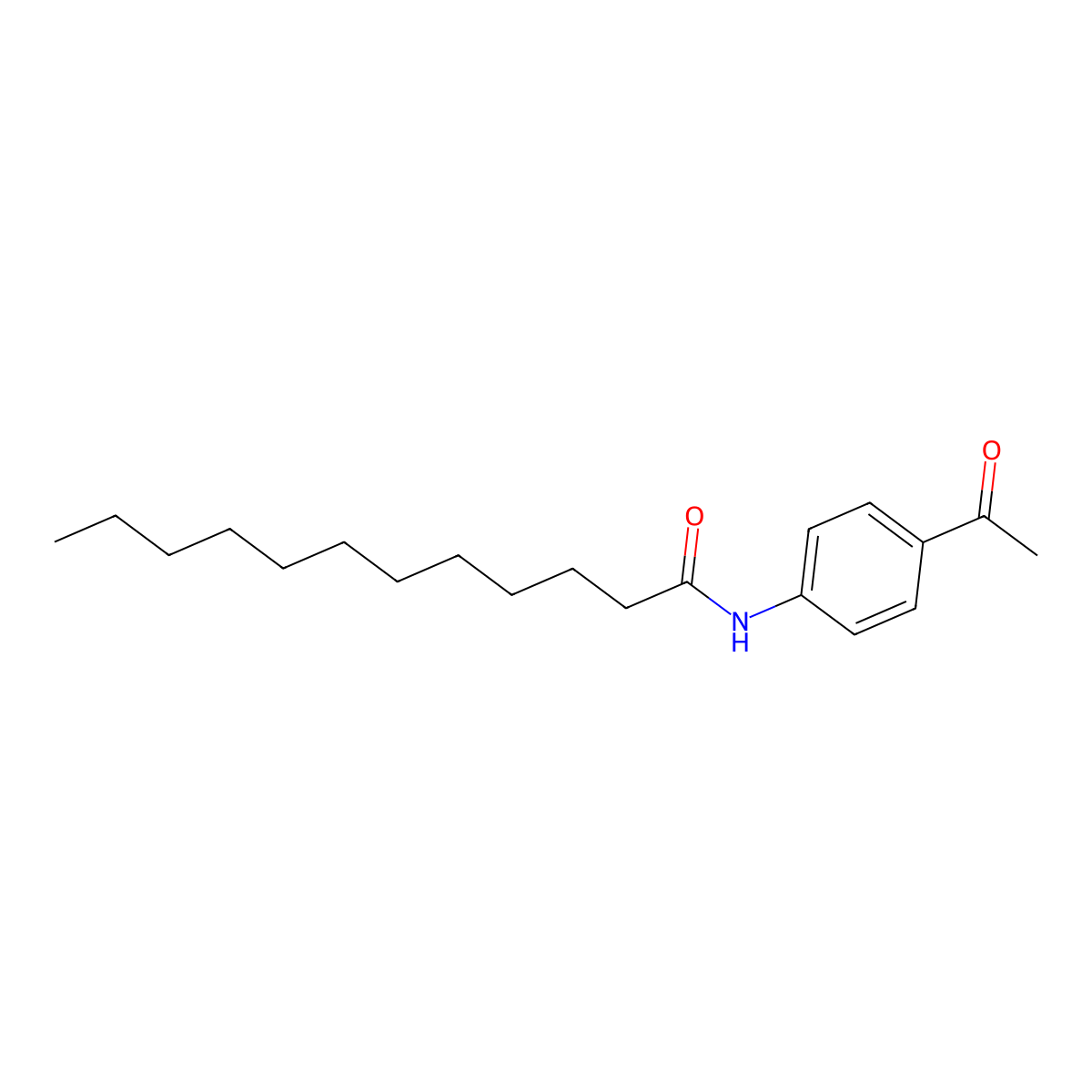 N-(4-acetylphenyl)dodecanamide molecular structure, CAS 355370-54-6