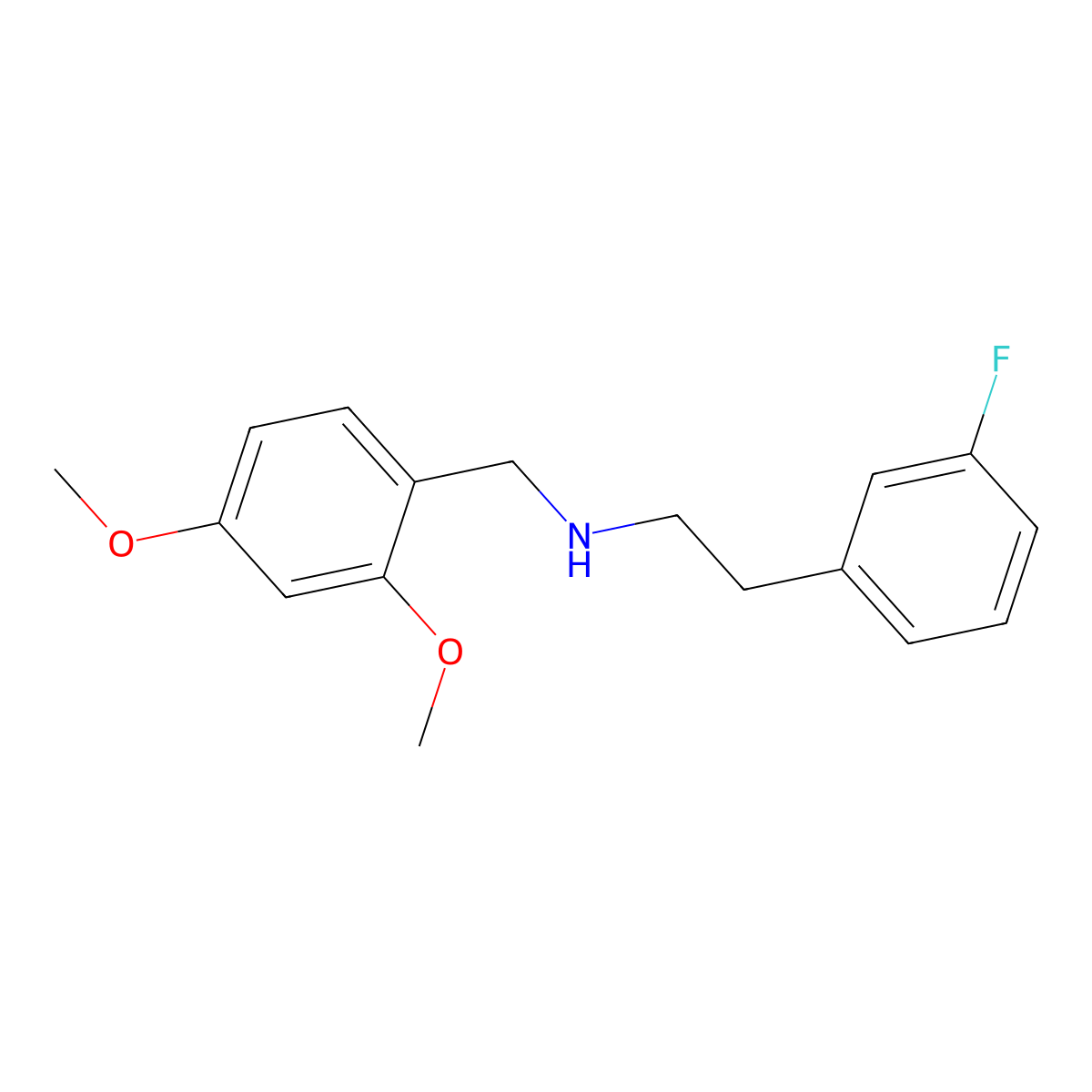 (2,4-Dimethoxybenzyl)[2-(3-fluorophenyl)ethyl]amine molecular structure, CAS 355381-59-8