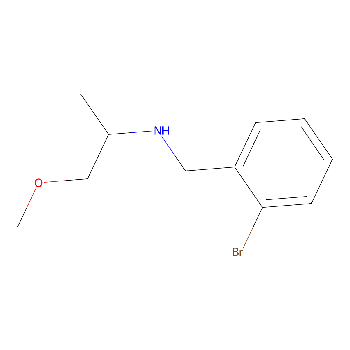 (2-Bromobenzyl)(2-methoxy-1-methylethyl)amine molecular structure, CAS 355381-82-7