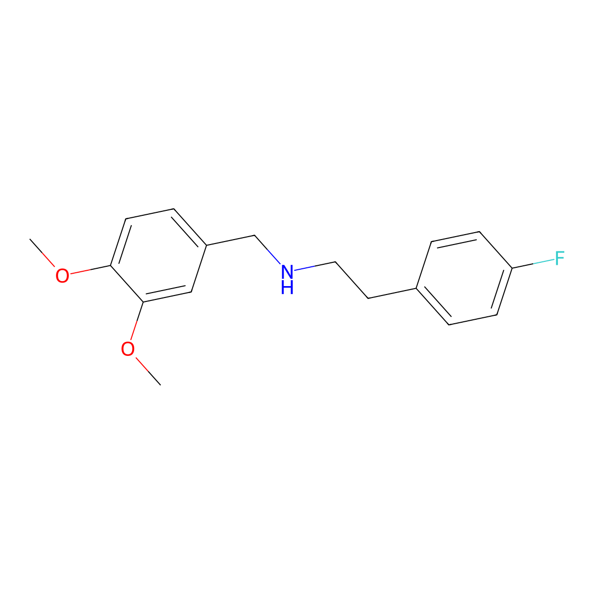 (3,4-Dimethoxybenzyl)[2-(4-fluorophenyl)ethyl]amine molecular structure, CAS 355381-83-8