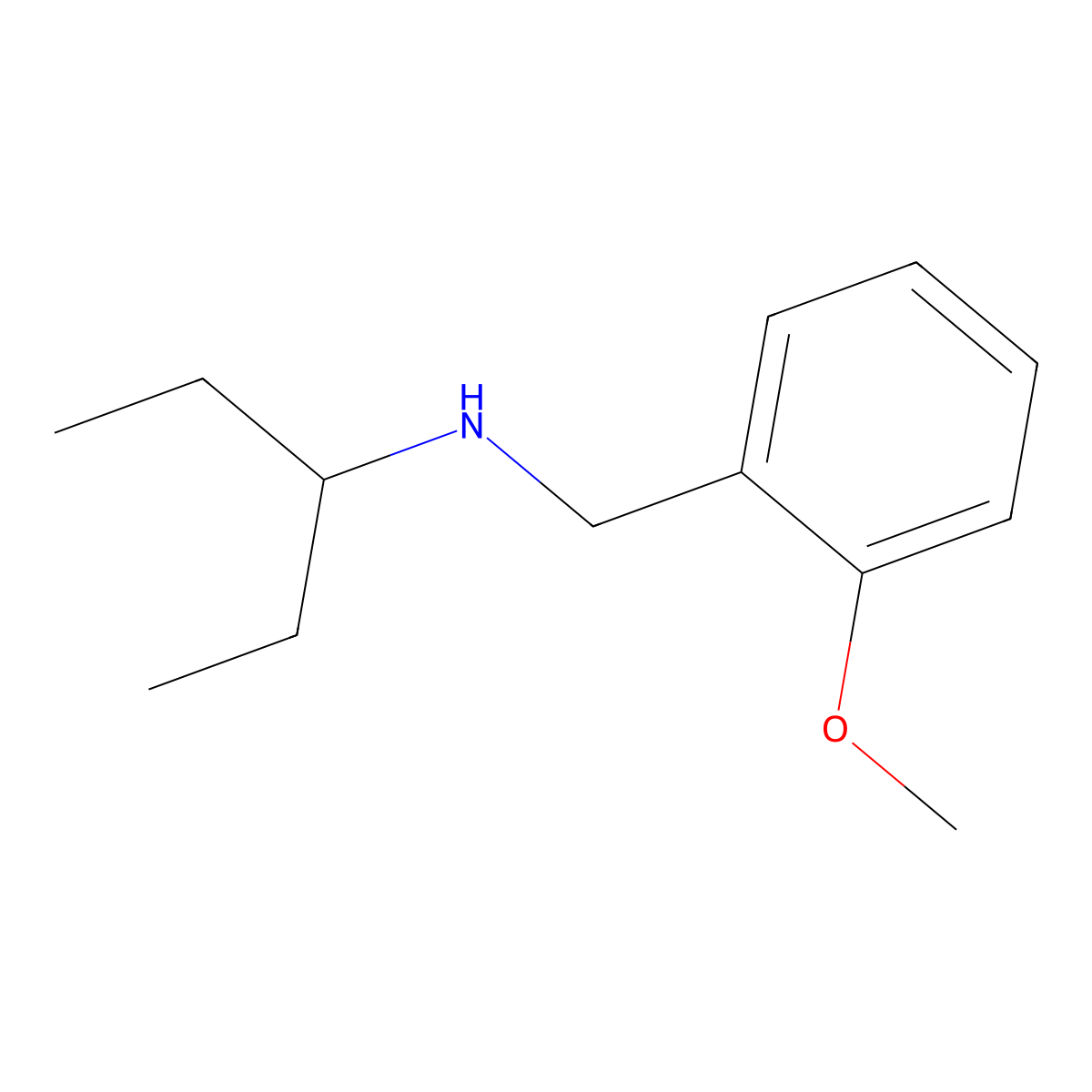 N-(2-methoxybenzyl)pentan-3-amine molecular structure, CAS 355382-11-5