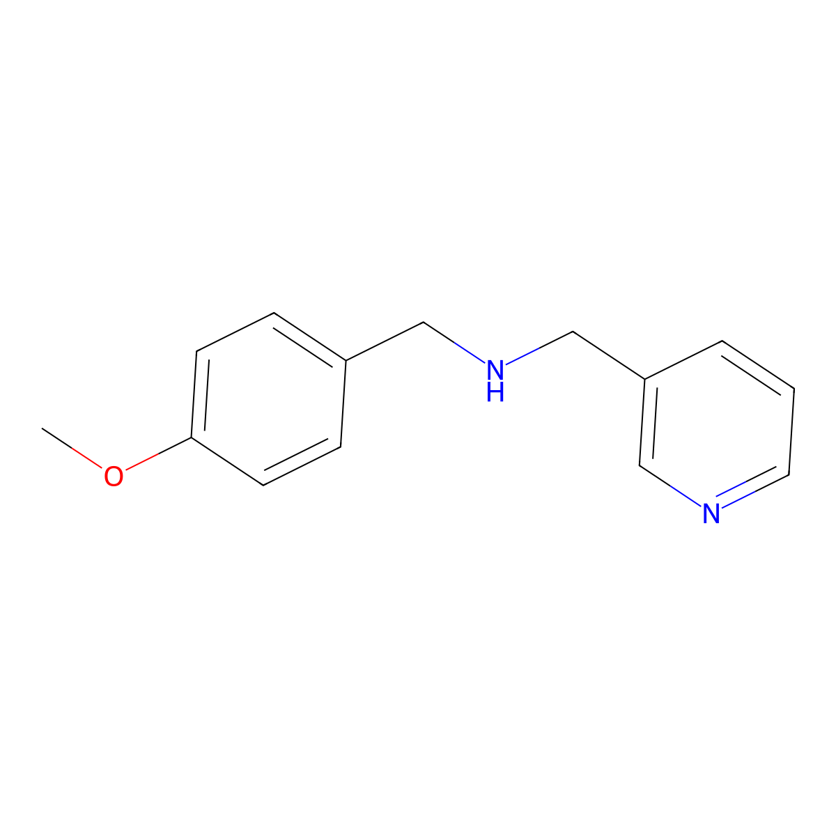 (4-Methoxy-benzyl)-pyridin-3-ylmethyl-amine molecular structure, CAS 355382-21-7