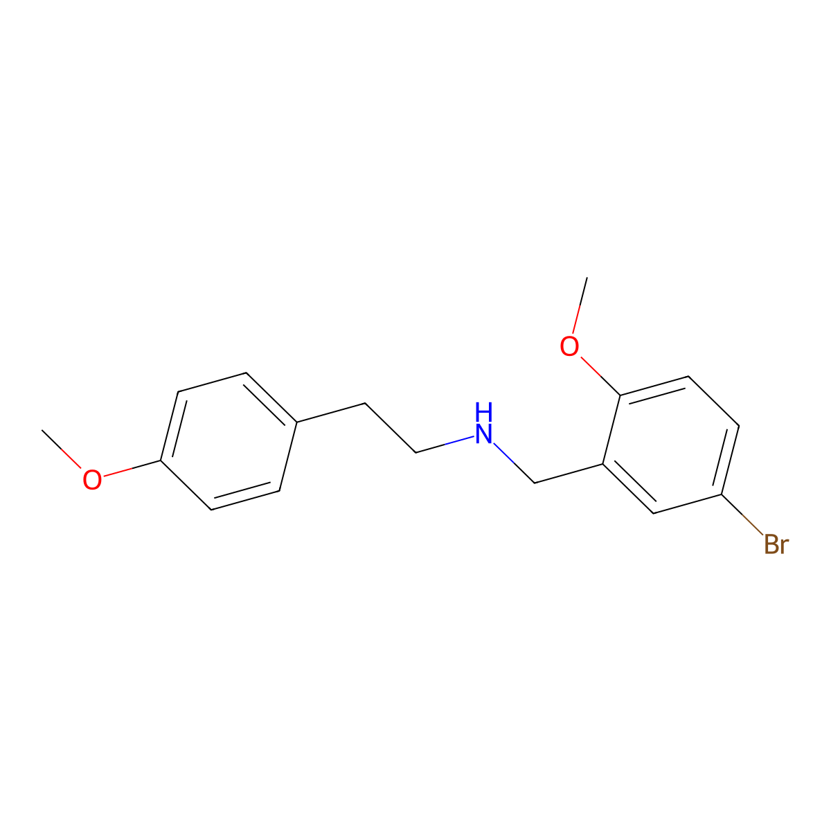 (5-Bromo-2-methoxybenzyl)[2-(4-methoxyphenyl)ethyl]amine molecular structure, CAS 355382-22-8