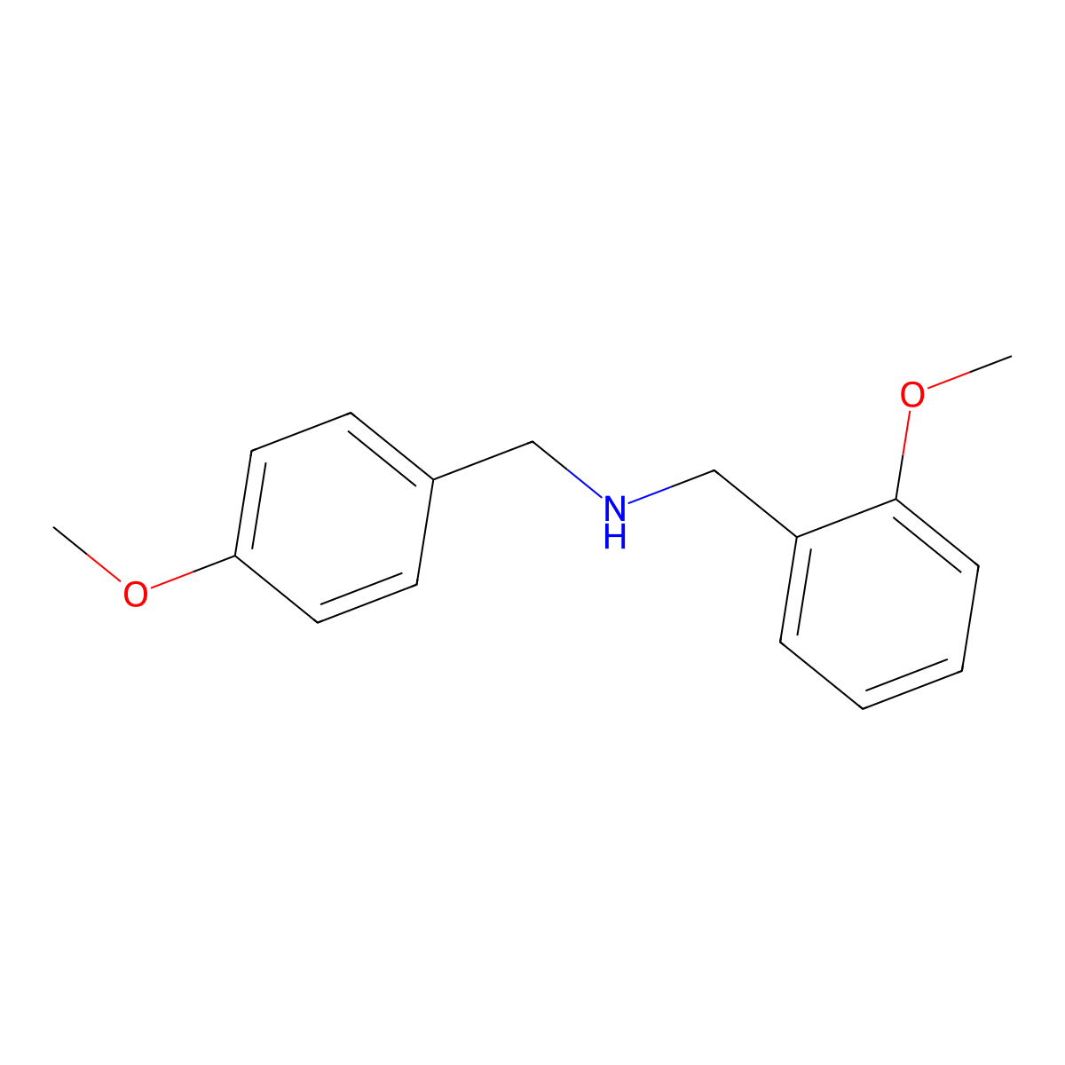 (2-Methoxybenzyl)(4-methoxybenzyl)amine molecular structure, CAS 355382-27-3