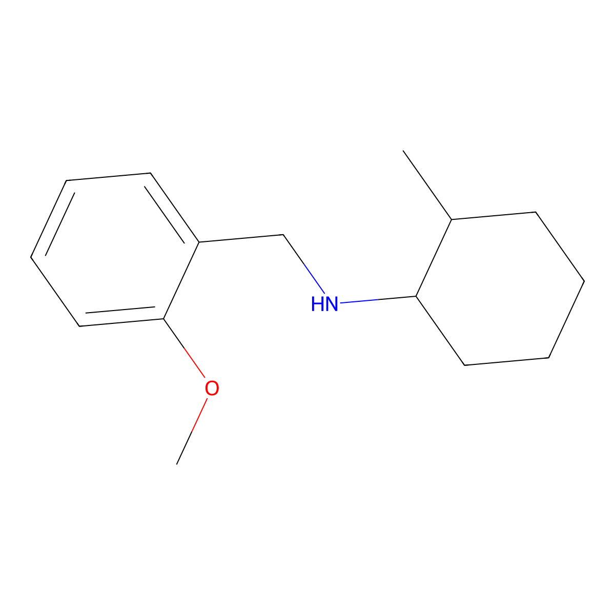 (2-Methoxybenzyl)(2-methylcyclohexyl)amine molecular structure, CAS 355382-41-1
