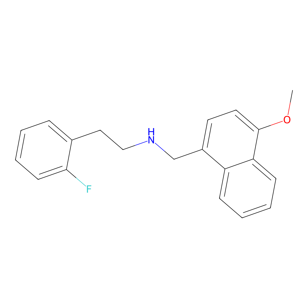 2-(2-fluorophenyl)-N-[(4-methoxynaphthalen-1-yl)methyl]ethanamine molecular structure, CAS 355382-46-6