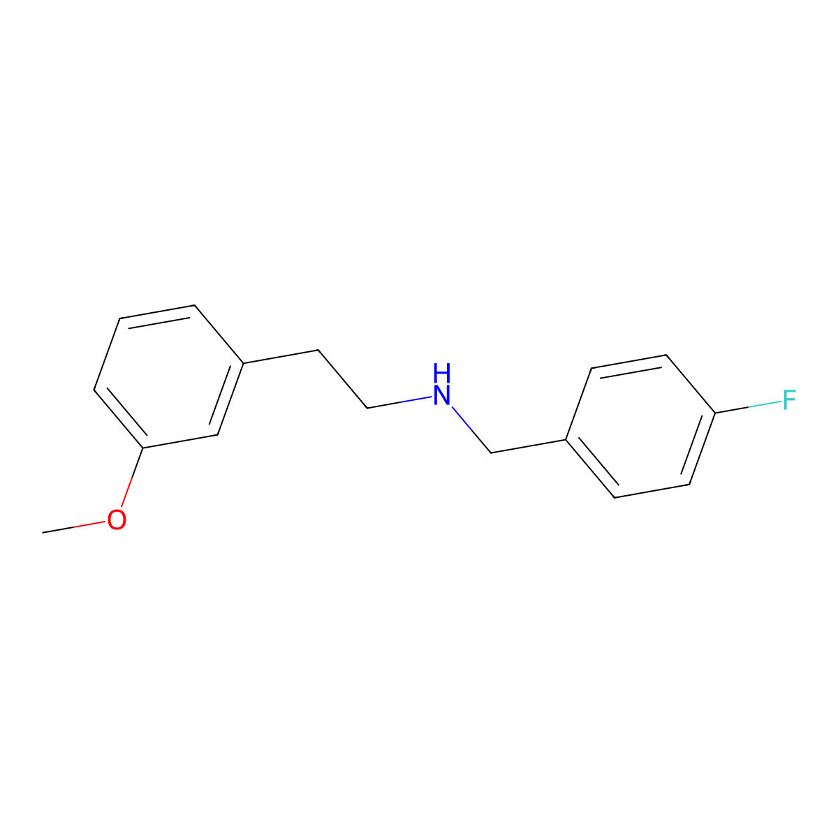 (4-Fluorobenzyl)[2-(3-methoxyphenyl)ethyl]amine molecular structure, CAS 355382-51-3