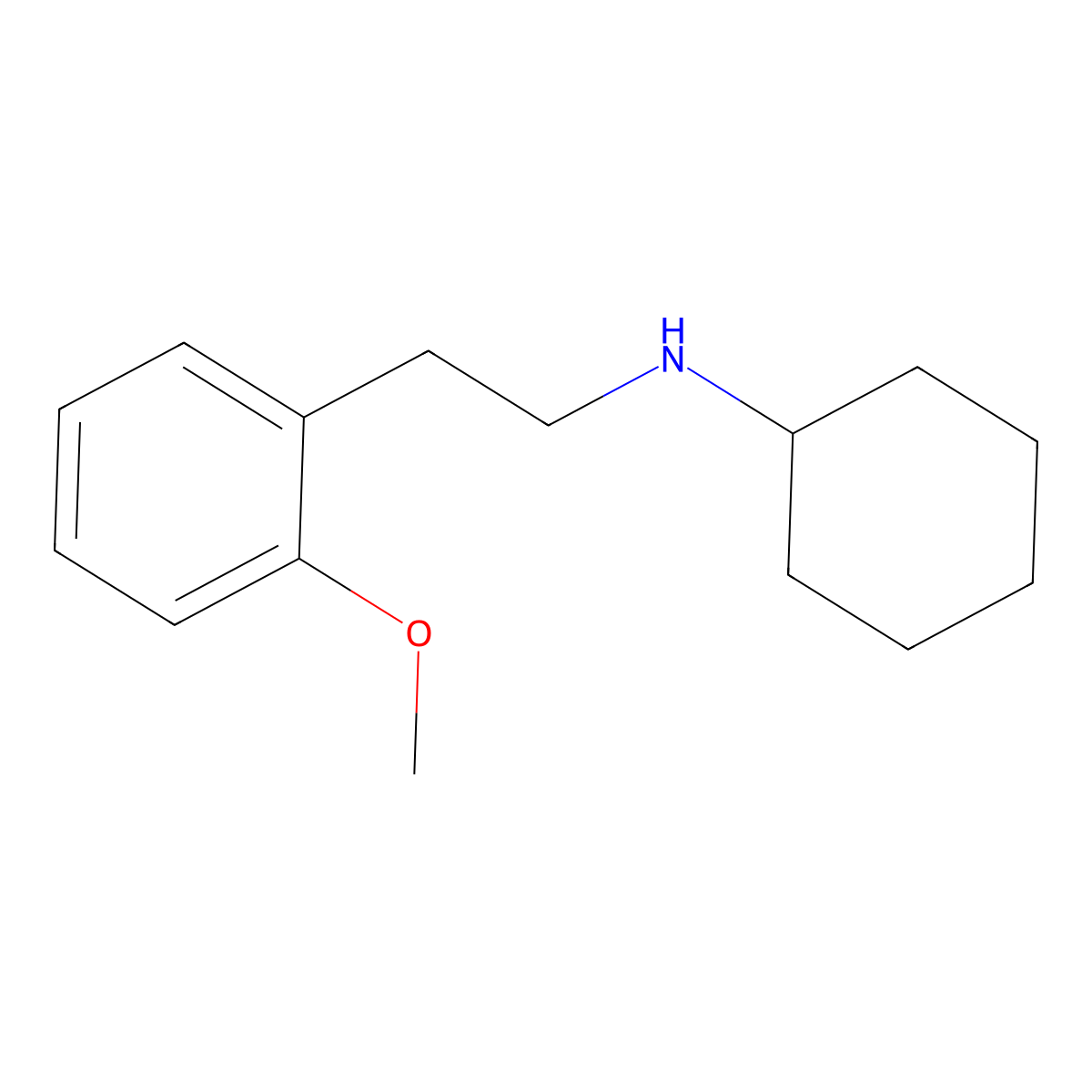 N-Cyclohexyl-2-methoxybenzeneethanamine molecular structure, CAS 355383-14-1