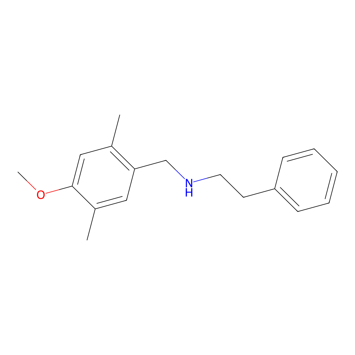(4-Methoxy-2,5-dimethylbenzyl)(2-phenylethyl)amine molecular structure, CAS 355383-21-0