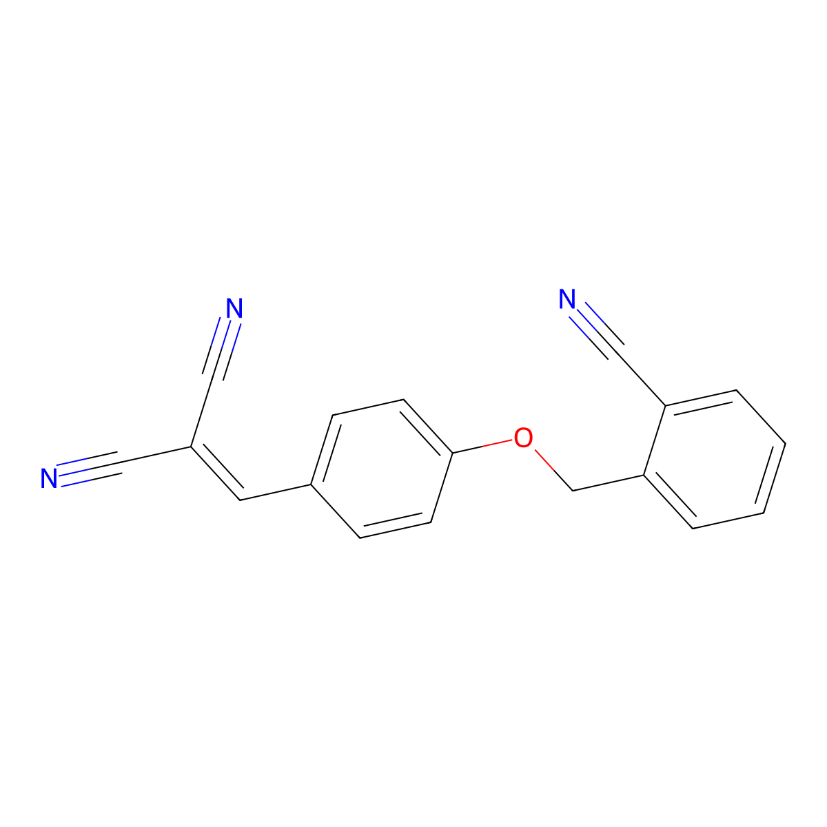 {4-[(2-Cyanobenzyl)oxy]benzylidene}propanedinitrile molecular structure, CAS 355391-82-1