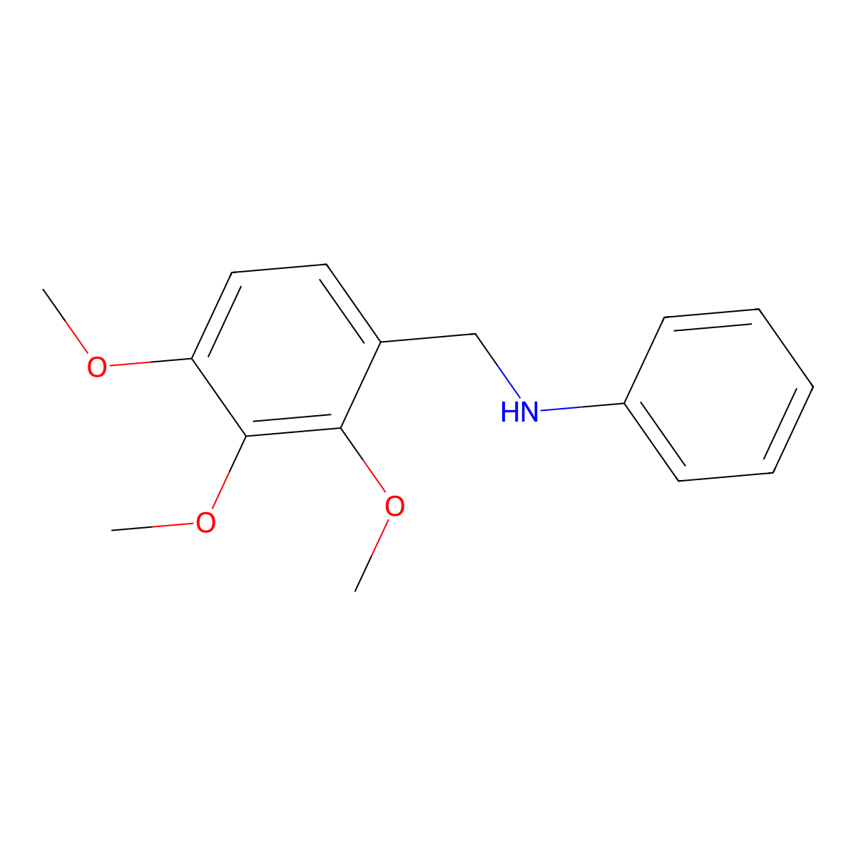 N-(2,3,4-trimethoxybenzyl)aniline molecular structure, CAS 355396-89-3