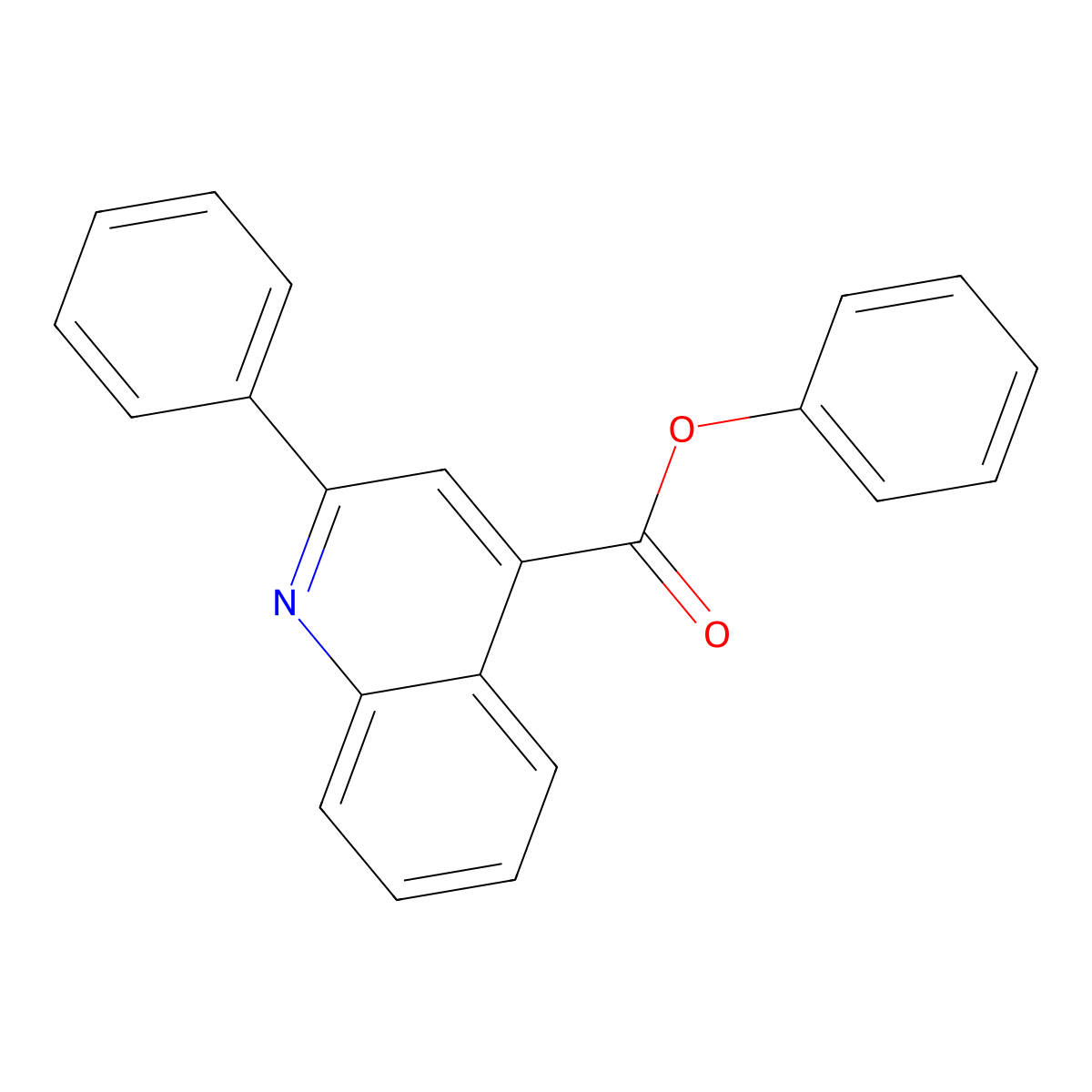 Phenyl 2-phenylquinoline-4-carboxylate molecular structure, CAS 355397-75-0
