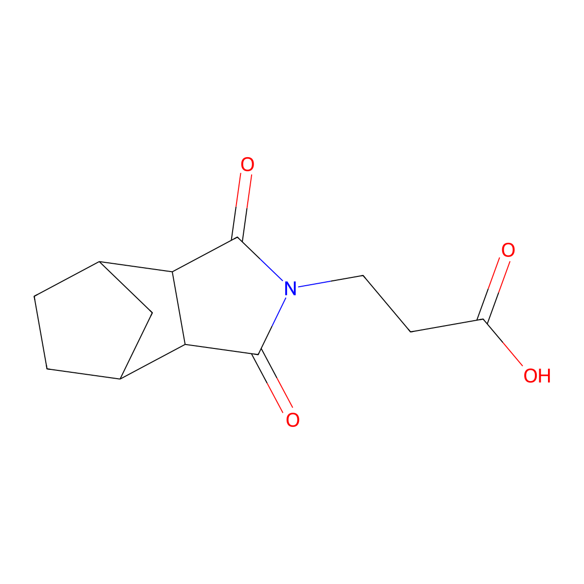 3-(1,3-dioxooctahydro-2H-4,7-methanoisoindol-2-yl)propanoic acid molecular structure, CAS 355412-67-8