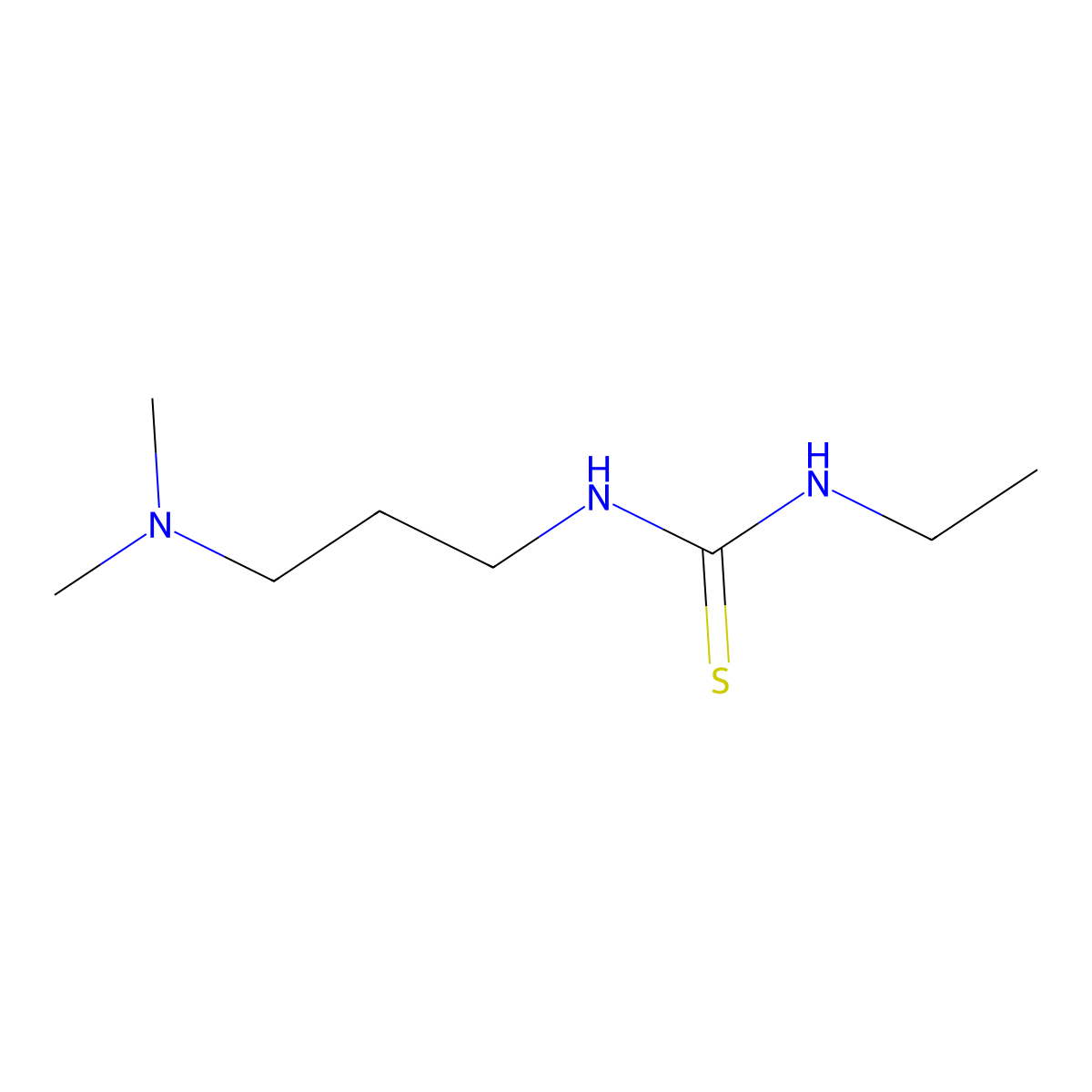 1-(3-(Dimethylamino)propyl)-3-ethylthiourea molecular structure, CAS 35542-99-5