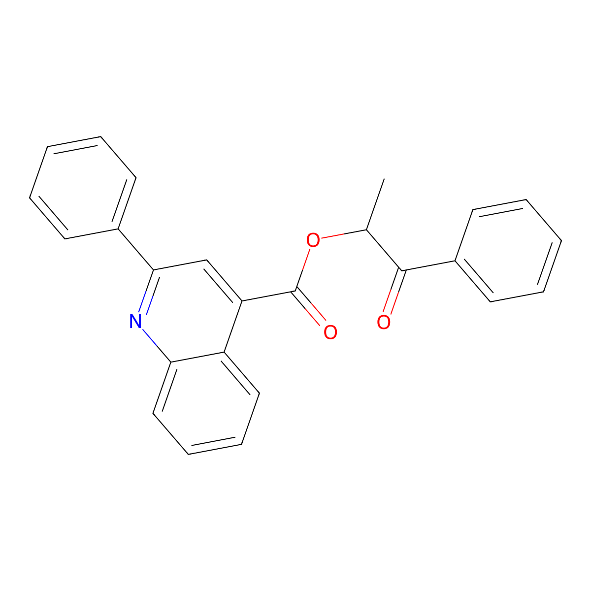 1-Oxo-1-phenylpropan-2-yl 2-phenylquinoline-4-carboxylate molecular structure, CAS 355428-41-0