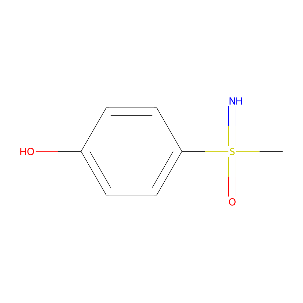 4-(S-Methylsulfonimidoyl)phenol molecular structure, CAS 35543-41-0