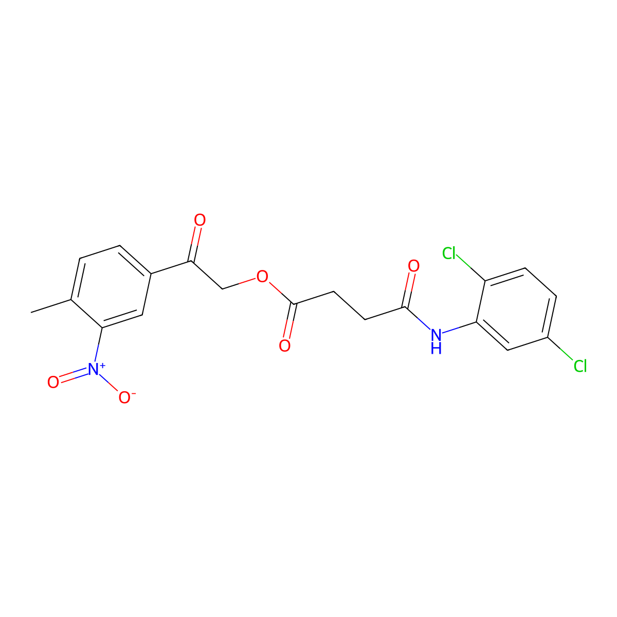 [2-(4-Methyl-3-nitrophenyl)-2-oxoethyl] 4-(2,5-dichloroanilino)-4-oxobutanoate molecular structure, CAS 355431-50-4