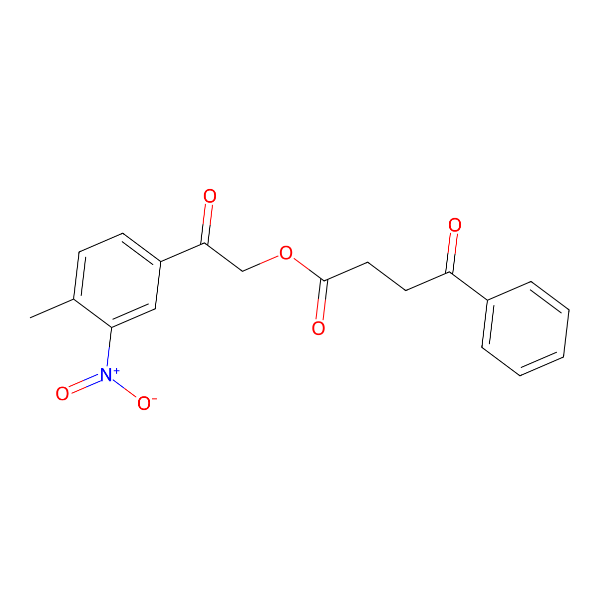 2-(4-Methyl-3-nitrophenyl)-2-oxoethyl 4-oxo-4-phenylbutanoate molecular structure, CAS 355431-86-6
