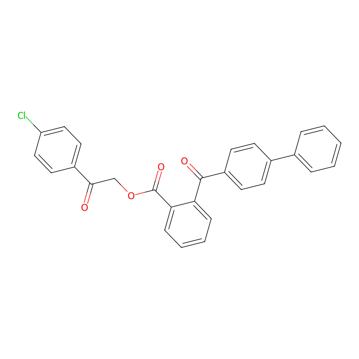 [2-(4-Chlorophenyl)-2-oxoethyl] 2-(4-phenylbenzoyl)benzoate molecular structure, CAS 355435-93-7