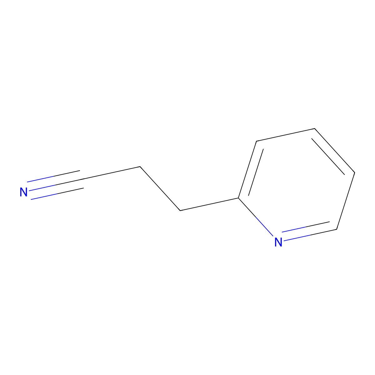 3-(2-Pyridinyl)Propanenitrile molecular structure, CAS 35549-47-4