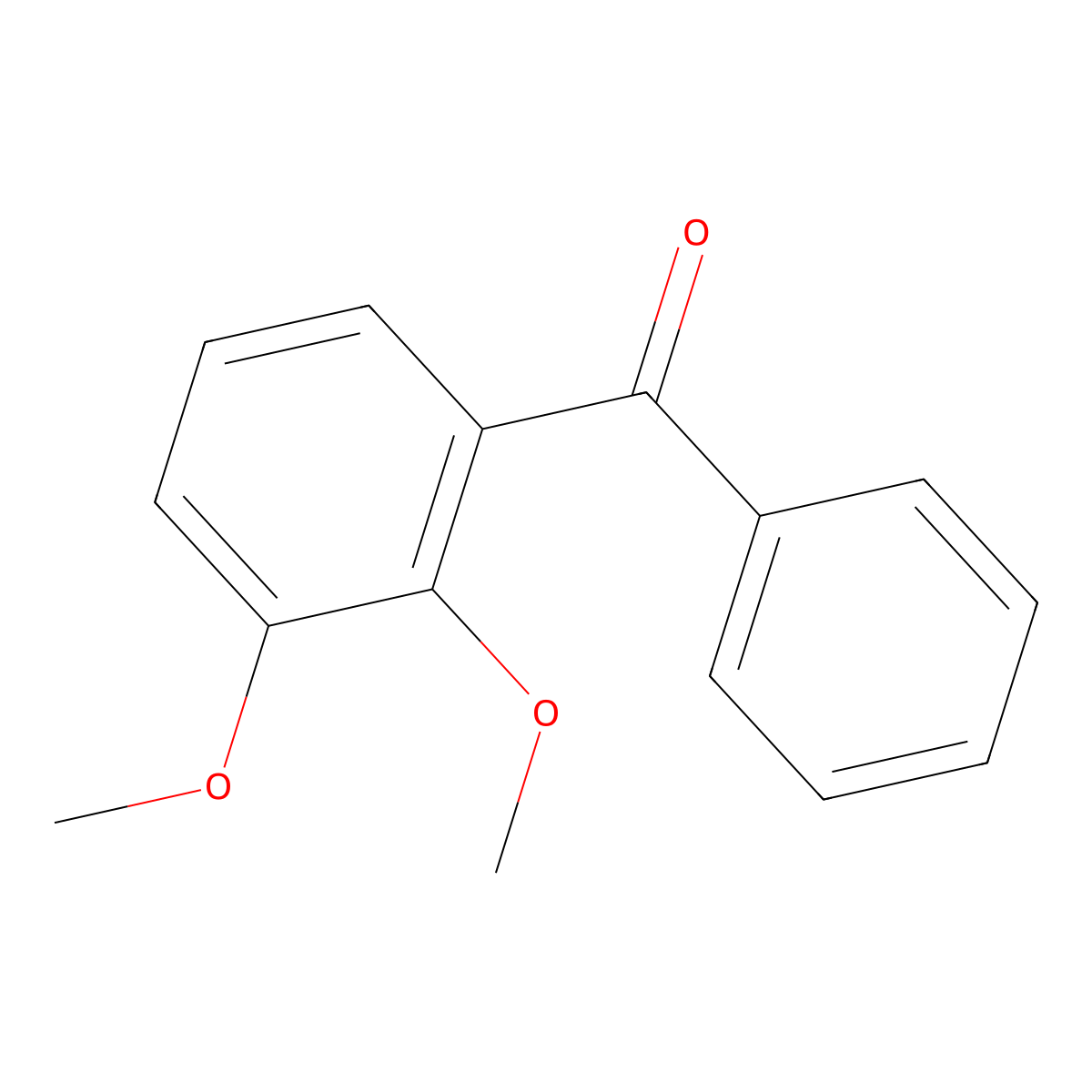 (2,3-Dimethoxyphenyl)(phenyl)methanone molecular structure, CAS 3555-84-8