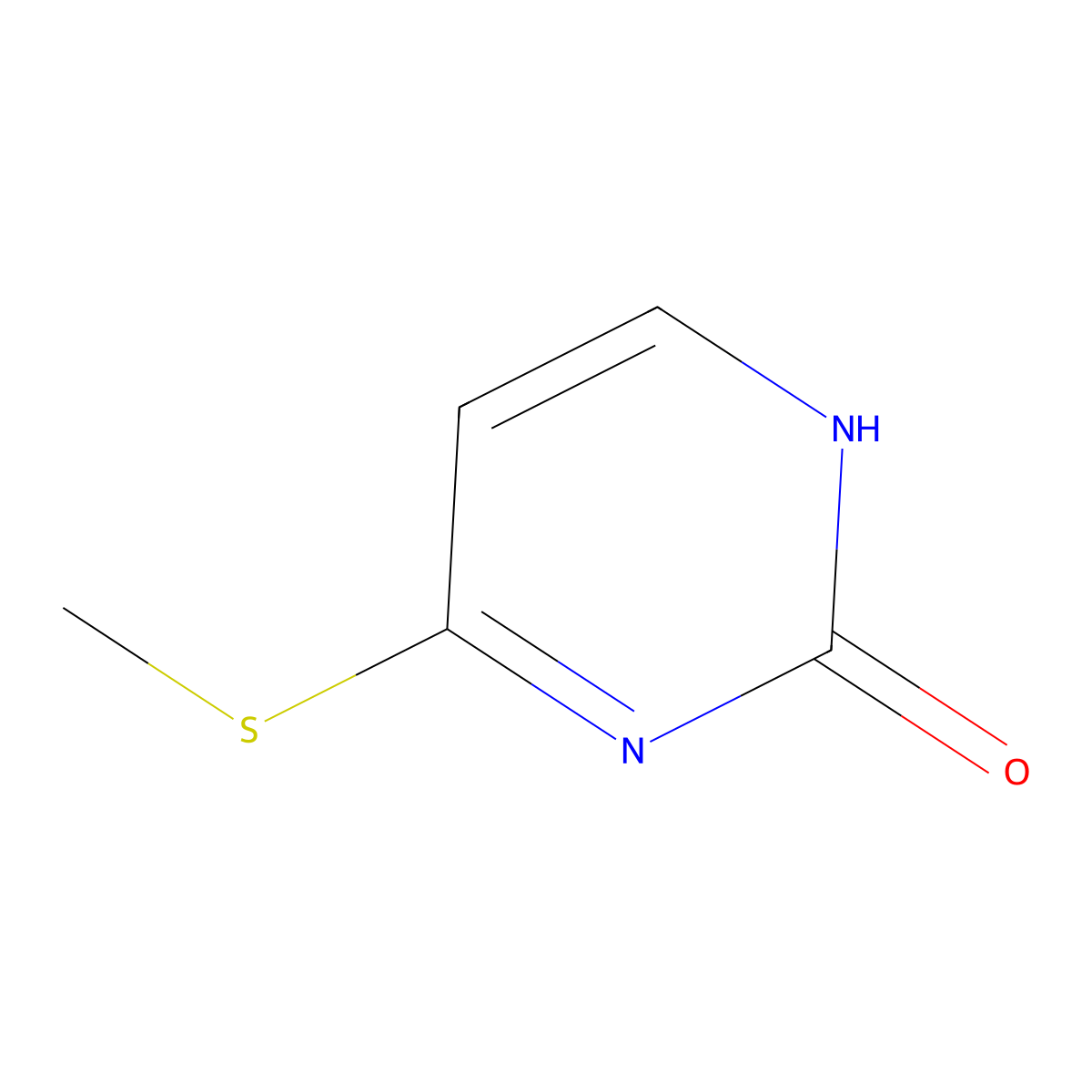 6-(Methylsulfanyl)pyrimidin-2(1h)-one molecular structure, CAS 35551-31-6
