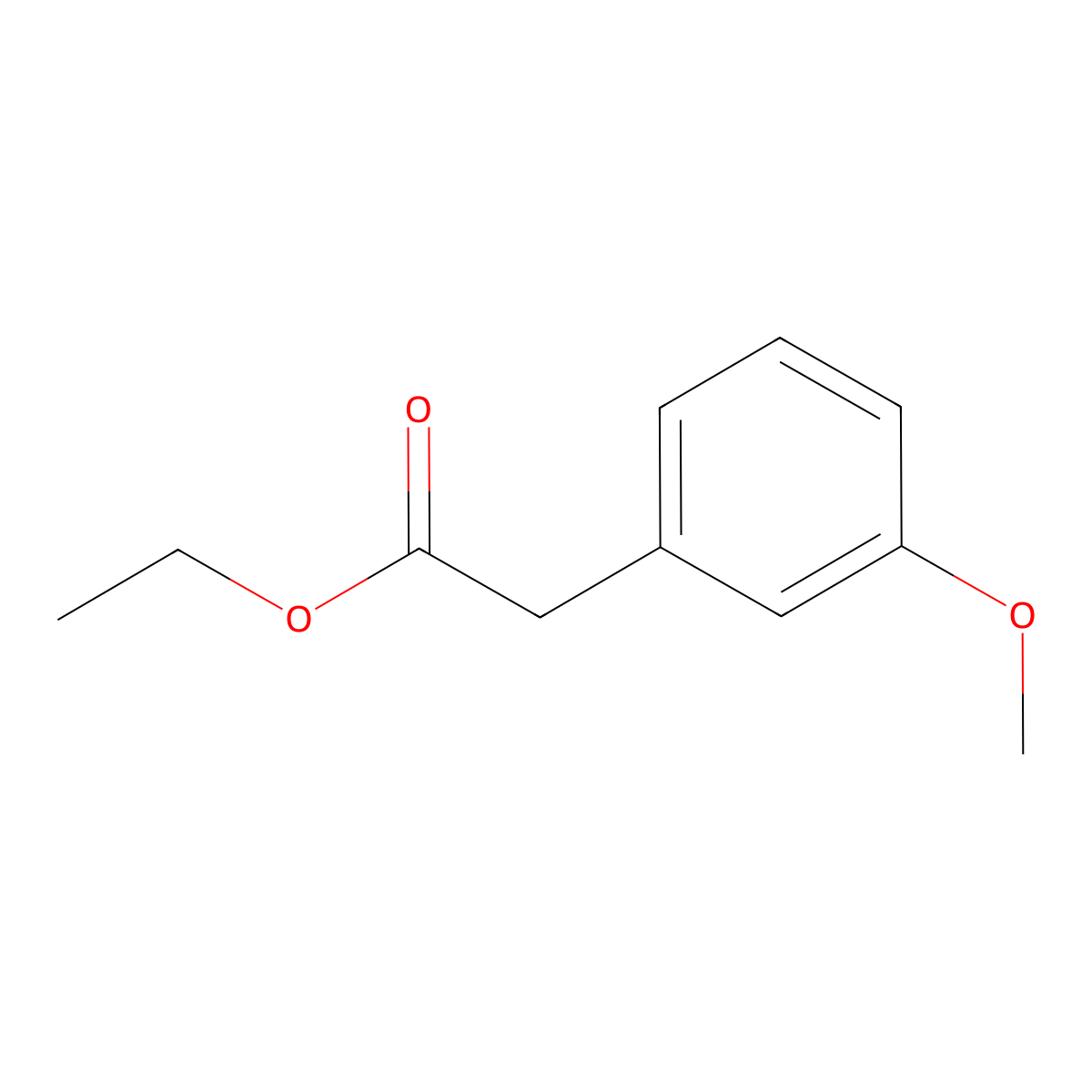 Ethyl 3-methoxyphenylacetate molecular structure, CAS 35553-92-5