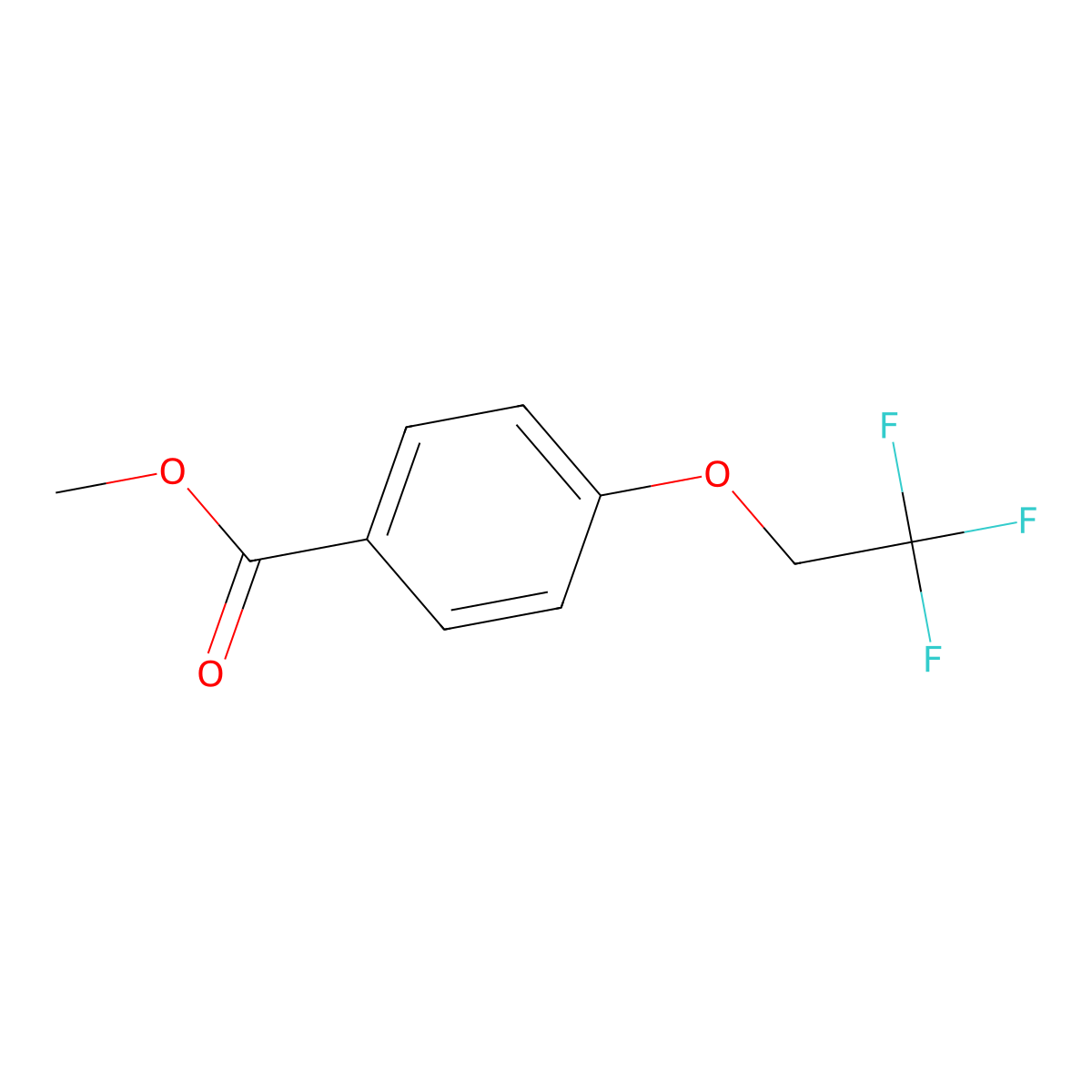 Methyl 4-(2,2,2-trifluoroethoxy)benzoate molecular structure, CAS 35554-38-2