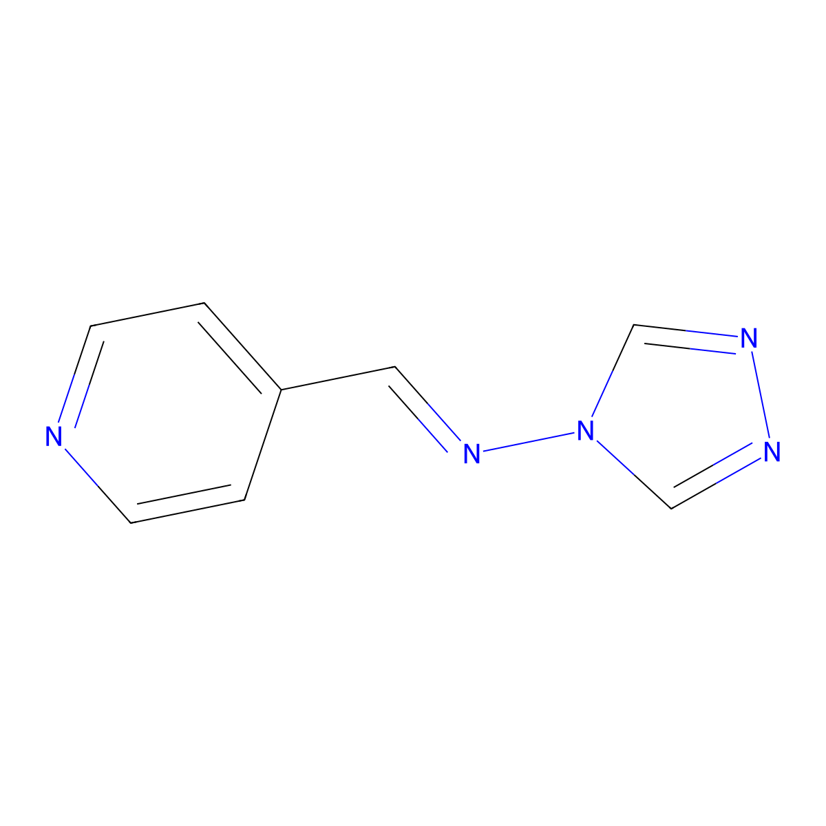 n-(4-Pyridinylmethylene)-4h-1,2,4-triazol-4-amine molecular structure, CAS 35554-80-4