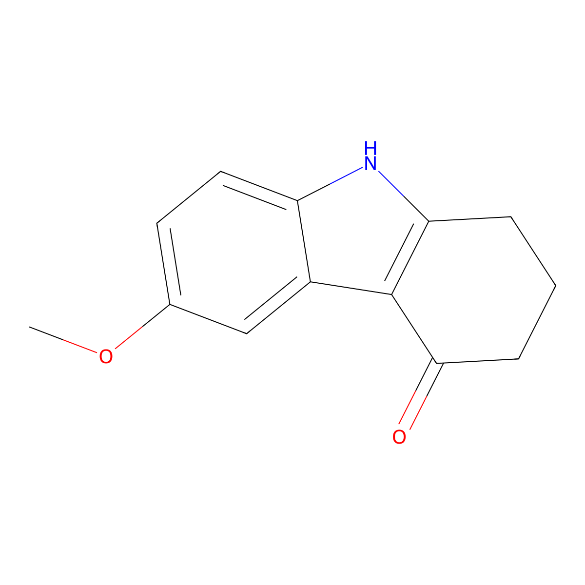 6-Methoxy-1,2,3,9-tetrahydro-4H-carbazol-4-one molecular structure, CAS 35556-81-1