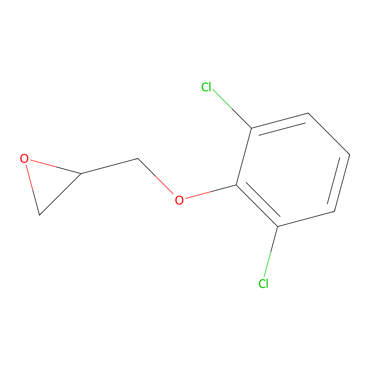 2-[(2,6-Dichlorophenoxy)methyl]oxirane molecular structure, CAS 3556-00-1