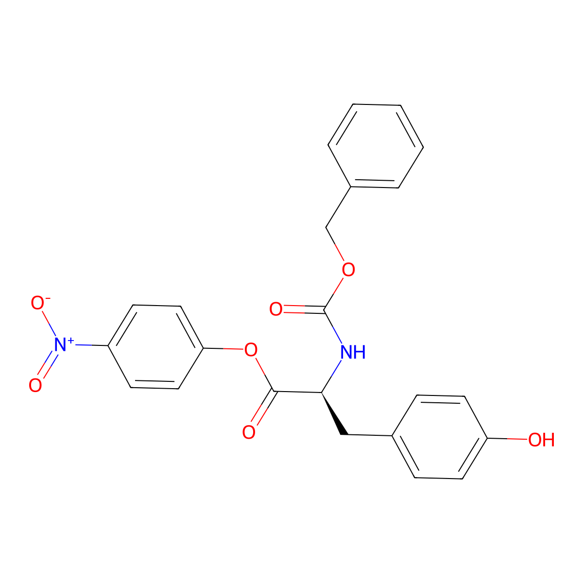 Z-Tyr-ONp molecular structure, CAS 3556-56-7