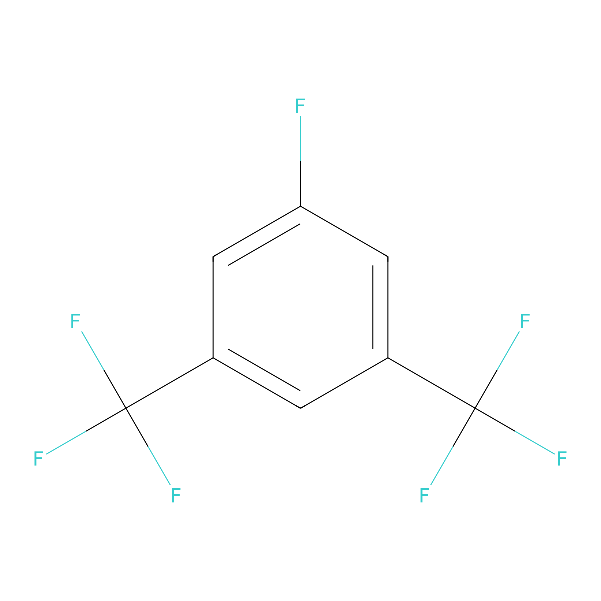 3,5-Bis(trifluoromethyl)fluorobenzene molecular structure, CAS 35564-19-3