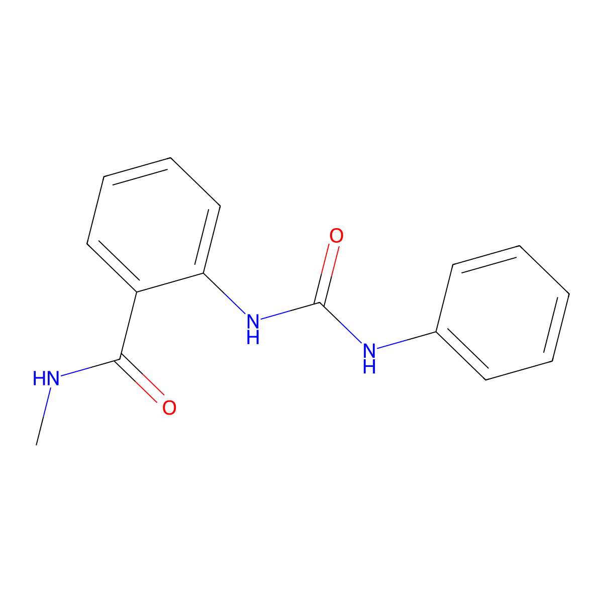 N-Methyl-2-(3-phenylureido)benzamide molecular structure, CAS 35565-56-1