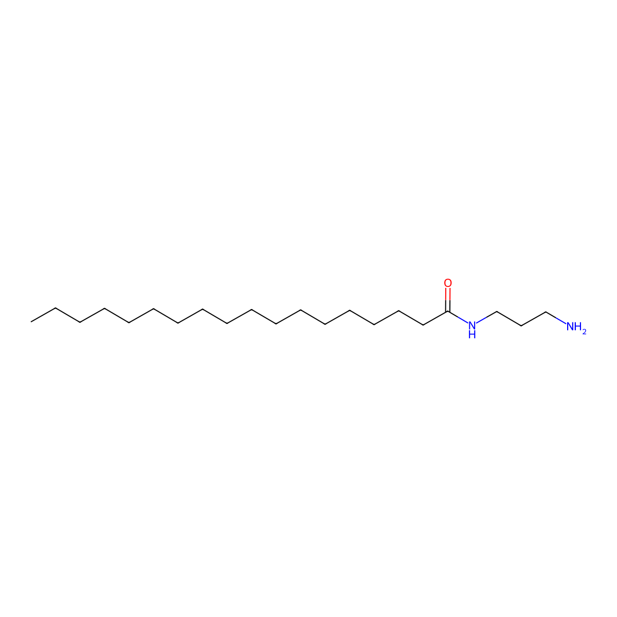 Octadecanamide, N-(3-aminopropyl)- molecular structure, CAS 35567-30-7