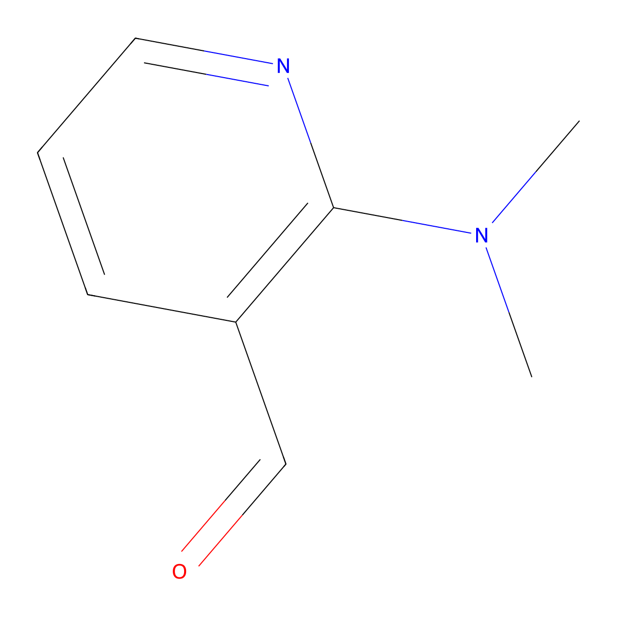2-(Dimethylamino)pyridine-3-carbaldehyde molecular structure, CAS 35567-32-9