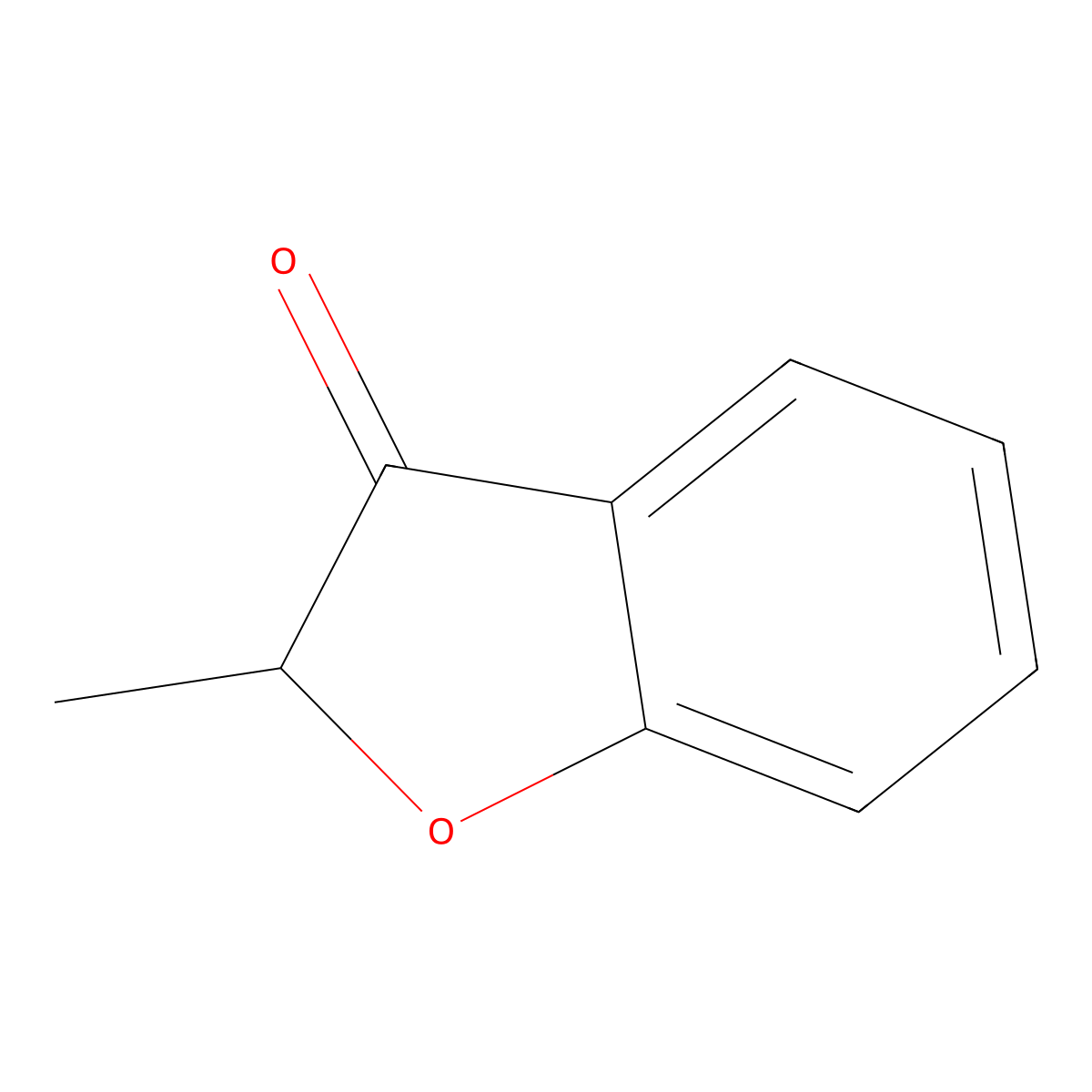 2-Methyl-2,3-dihydro-1-benzofuran-3-one molecular structure, CAS 35567-59-0