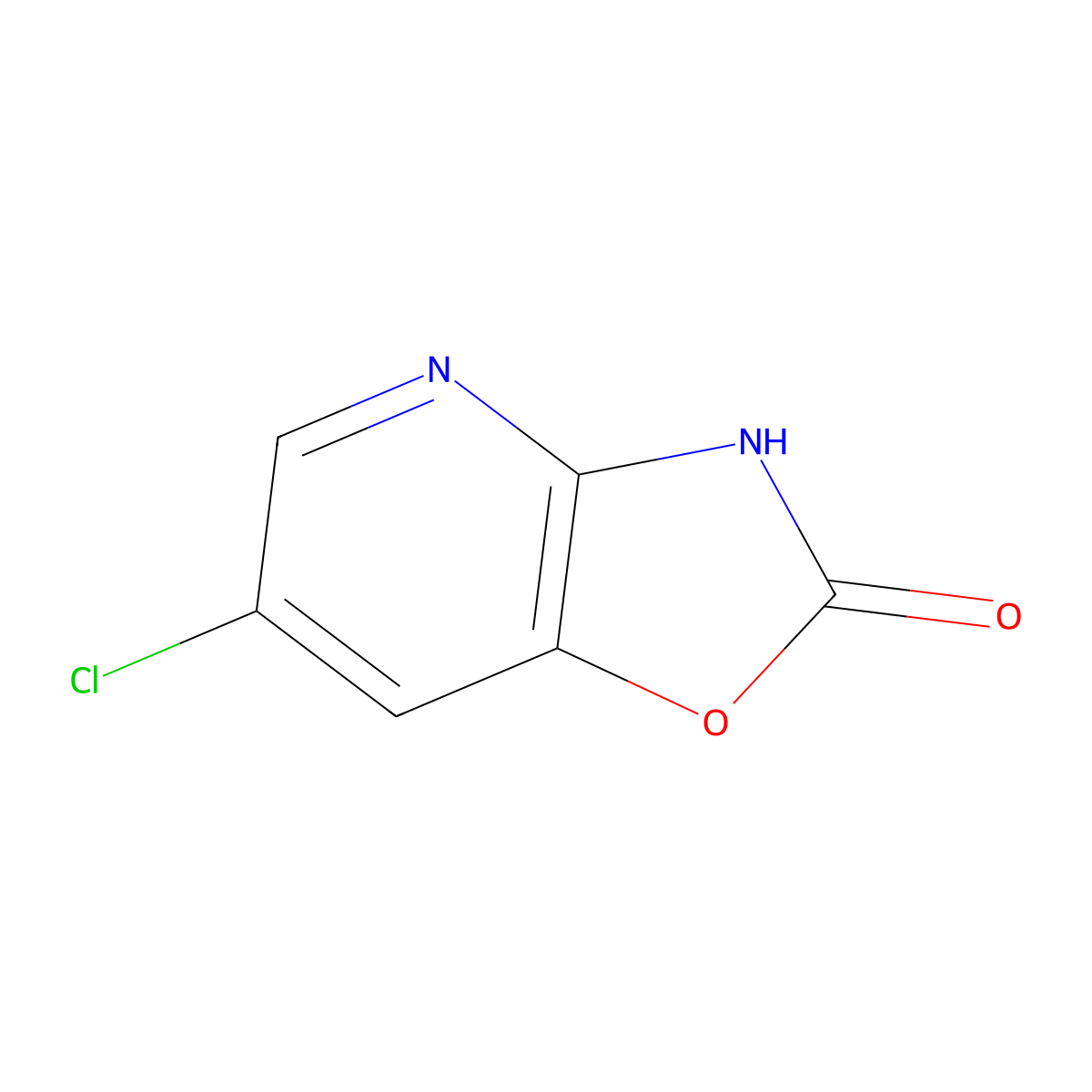 6-Chlorooxazolo[4,5-b]pyridin-2(3H)-one molecular structure, CAS 35570-68-4