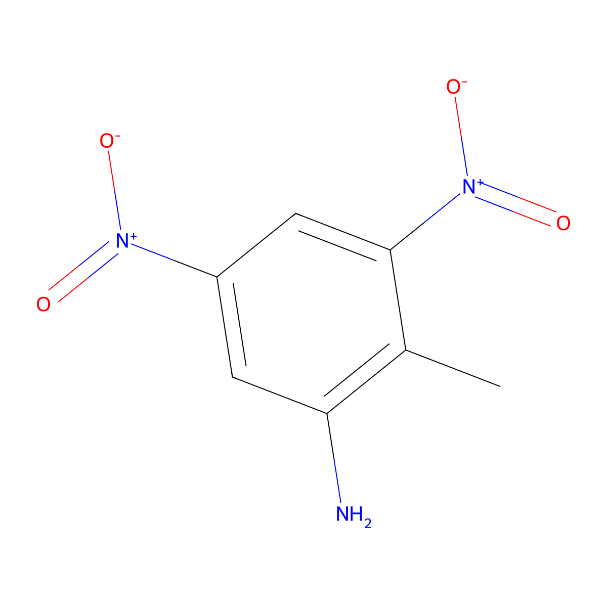 2-Amino-4,6-Dinitrotoluene molecular structure, CAS 35572-78-2