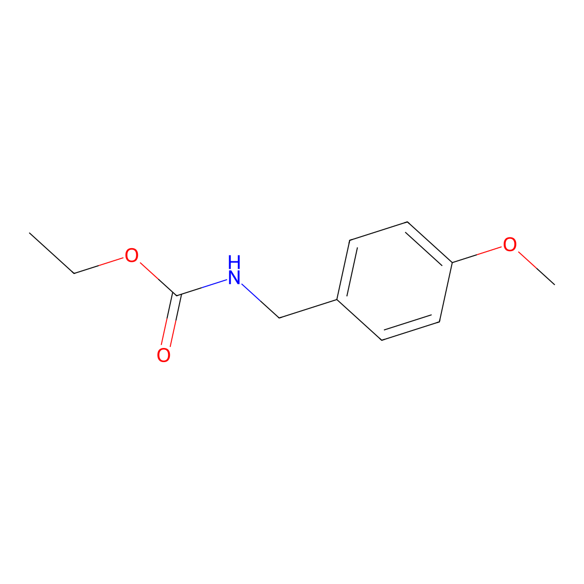 Ethyl (4-methoxybenzyl)carbamate molecular structure, CAS 35573-36-5