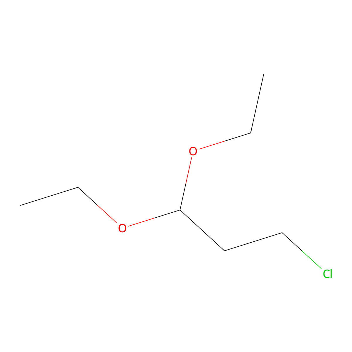 3-Chloro-1,1-diethoxypropane molecular structure, CAS 35573-93-4