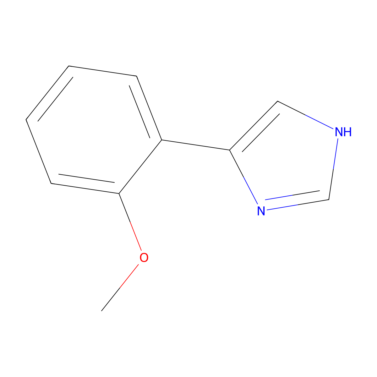 4-(2-methoxyphenyl)-1H-imidazole molecular structure, CAS 35574-04-0