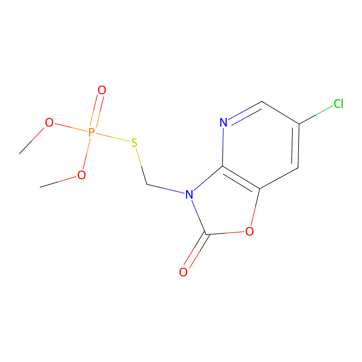 Azamethiphos molecular structure, CAS 35575-96-3