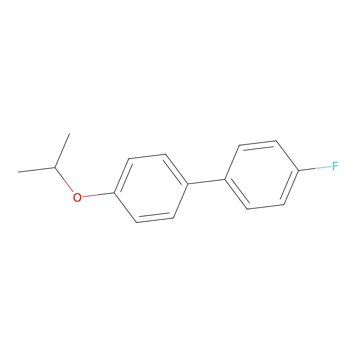 4-Fluoro-4'-(1-methylethoxy)-1,1'-biphenyl molecular structure, CAS 35578-89-3