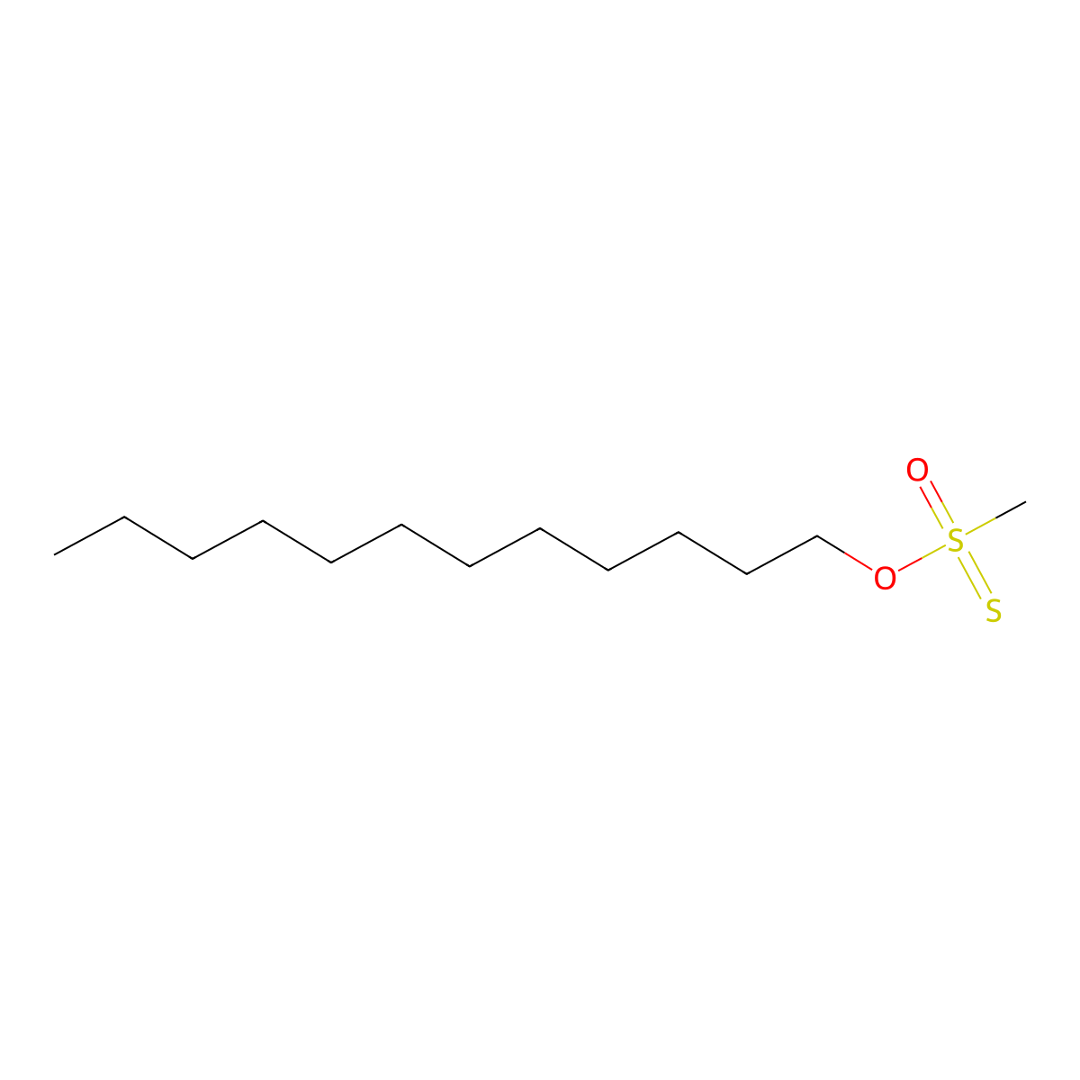 Methanesulfonothioicacid, S-dodecyl ester molecular structure, CAS 355803-77-9